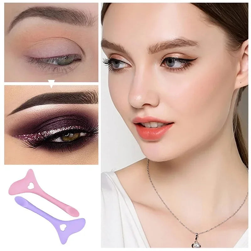 Multifunctional Silicone Eyeliner Stencil Wing Tips Drawing Aid Lipstick Wearing Helper Reusable Makeup Tools Wholesale