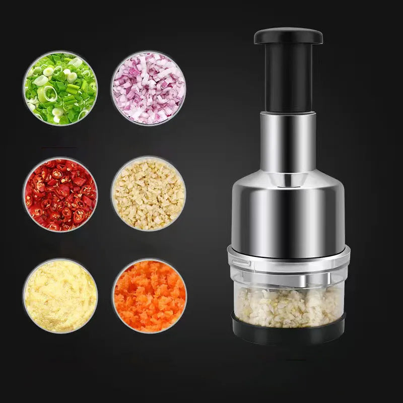 Presse-ail en acier inoxydable PLYS 304, presse-ail manuel domestique, outil de hachage et de purée d'ail spécifique à la cuisine