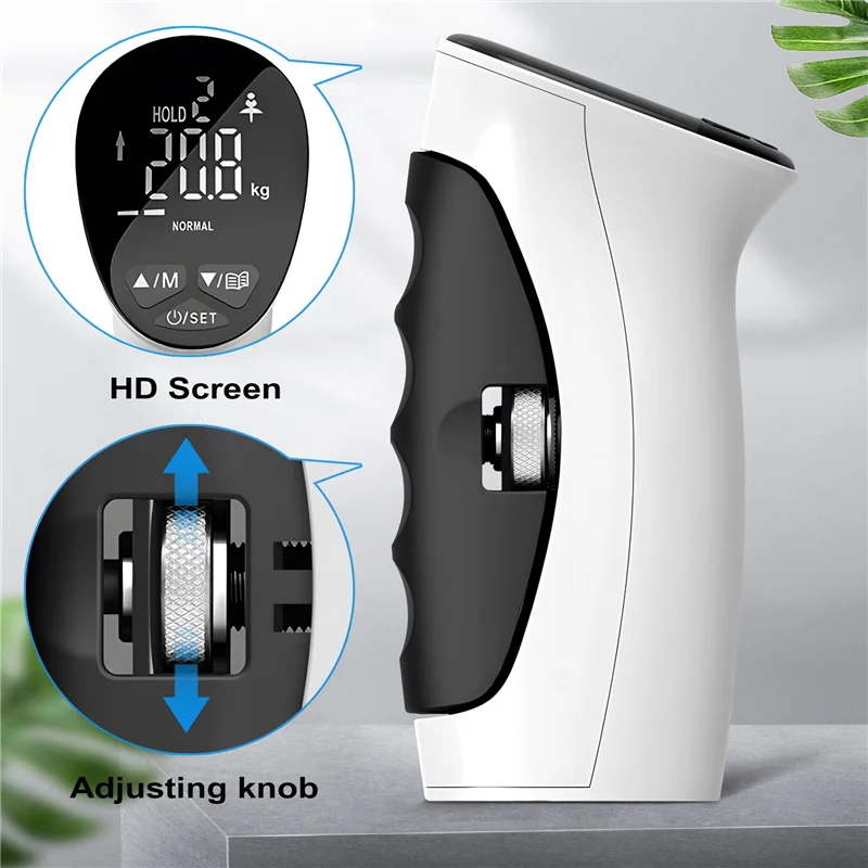 ABHS Grip Strength Trainer, Grip Strength Tester, Hand Grip Exerciser, Auto-Capture, Digital Hand Dynamometer