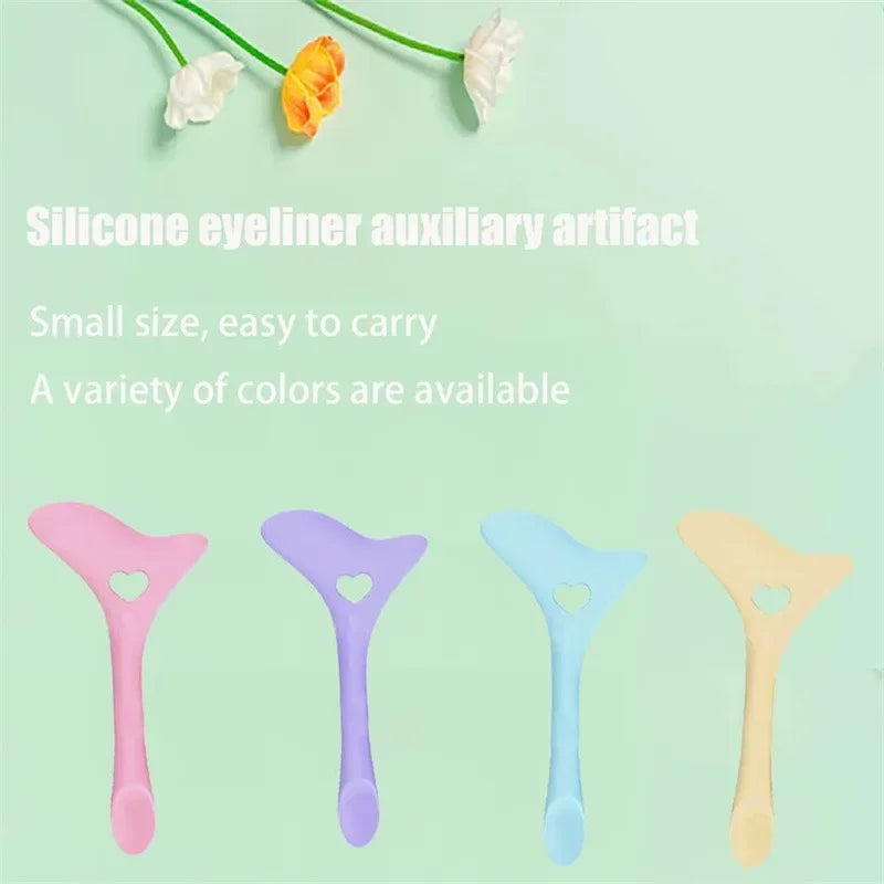 Multifunctional Silicone Eyeliner Stencil Wing Tips Drawing Aid Lipstick Wearing Helper Reusable Makeup Tools Wholesale