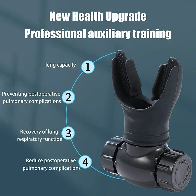 Physiotherapy and Rehabilitation Exercises, Heart and Lung Shape Sports Exercise Equipment, Portable Breathing Trainer, Muscle Training