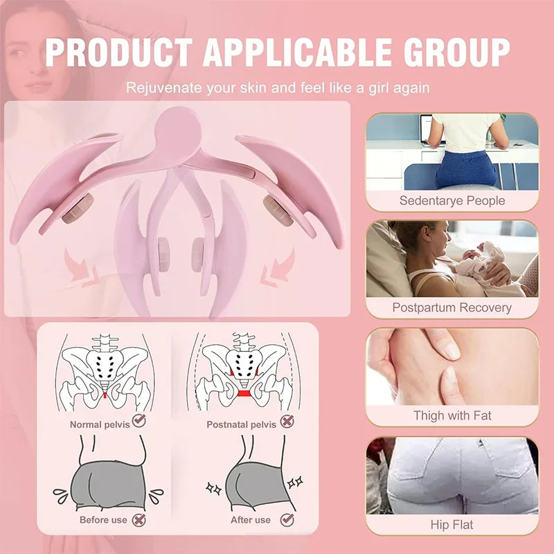 Yoga Leg Gripper, Pelvic Floor Muscle Trainer, Leg Slimming Tool, Inner Thigh Kegel Exerciser, Postpartum Repair Beauty for Women