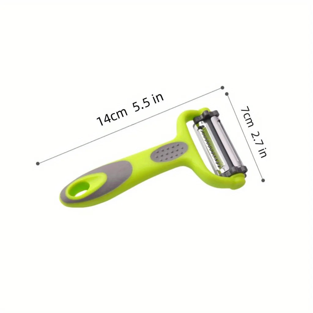3 in 1 Rotary Peeler for Fruits and Vegetables, Cabbage Graters, Salad, Carrot, Potato, Kitchen Multi-Function Grater, Julienne Peeler