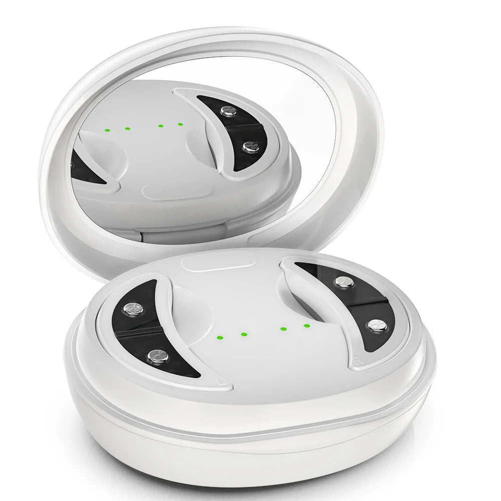Led Red Light Eye Massager, Care Therapy, Ems Pulse, Microcurrent, Relieve Fatigue, Reduce Dark Circles, Lines, Puffiness, Anti-Wrinkle