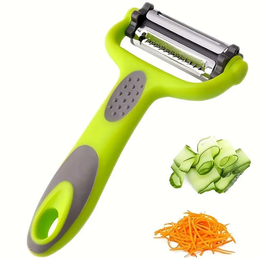 3 in 1 Rotary Peeler for Fruits and Vegetables, Cabbage Graters, Salad, Carrot, Potato, Kitchen Multi-Function Grater, Julienne Peeler 